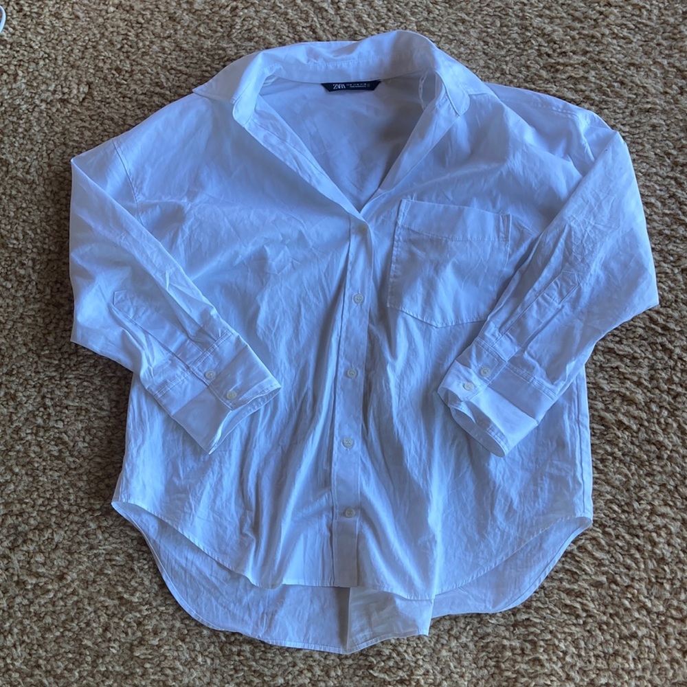 Zara poplin shirt